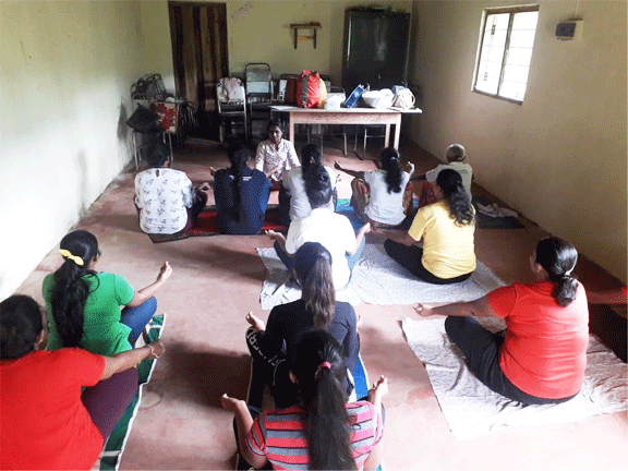 donut making and yoga training
