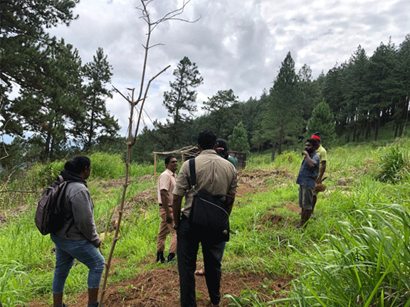 Field survey of Igurugolla water catchment area