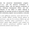 Preschool Standardization Program with HNB